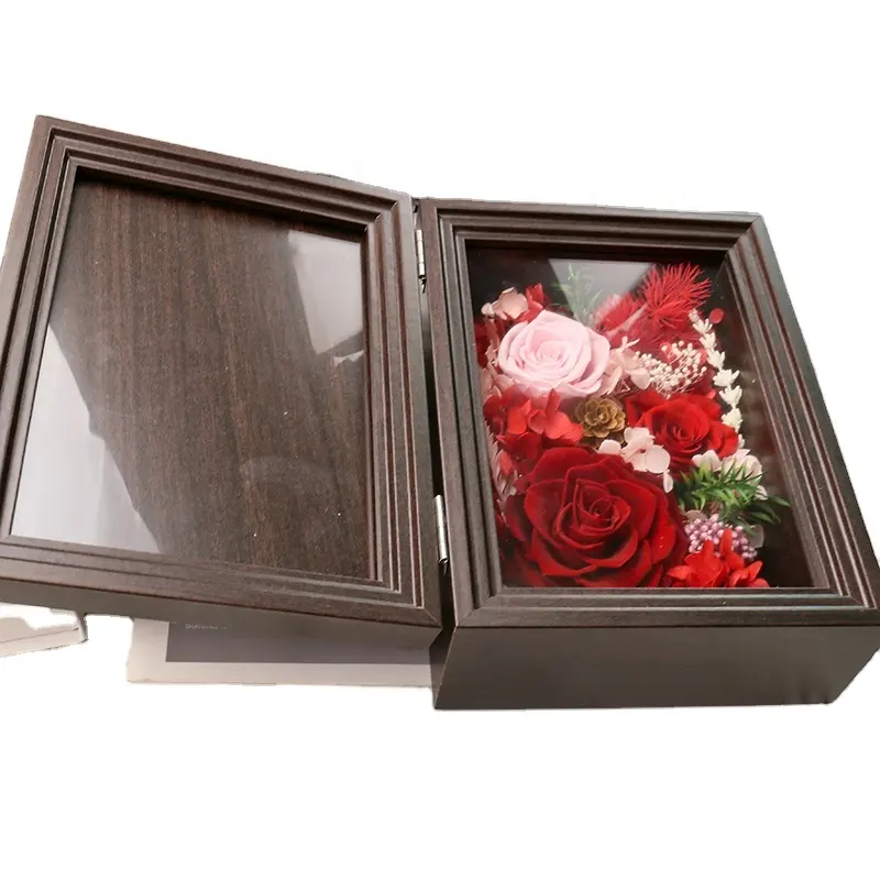 *8" Shadow Box Frame Display Case Preserved Roses 3D Picture Frame Memorabilia Baby Items Wedding Memories Crafts Tickets