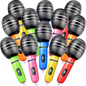 Micrófono Inflable de PVC de 25*5.8 CM en Colores Surtidos para Conciertos Musicales, Fiestas Temáticas de Cantantes, Juegos de Rol, Fiestas de Cumpleaños y Karaoke - Product Image 1