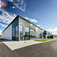 Bâtiment préfabriqué en structure métallique lourde, moderne, à plusieurs étages, pour bureaux et entrepôts/garages, à vendre