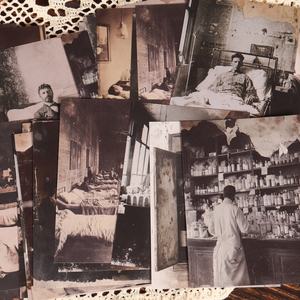 JAI IMAN 32 papiers et 36 autocollants <span class=keywords><strong>Vintage</strong></span> 1920s Hospital DIY Scrapbook Paper <span class=keywords><strong>Kit</strong></span> pour <span class=keywords><strong>Scrapbooking</strong></span> Supplies - Product Image 3