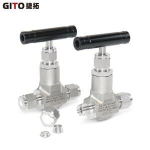 Válvula de Aguja Integrada GITO Jietuo, Conexión de Compresión de Alta Presión de 6000 PSI, Material SS316 - Product Image 2
