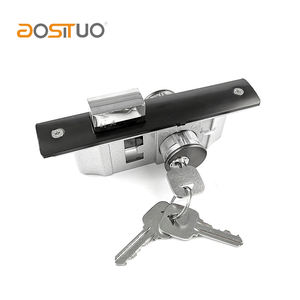 Serrure de porte KFC en aluminium de haute sécurité Double ouverture latérale profil de porte avant serrure de porte à mortaise cylindre rond serrure de porte en verre - Product Image 6