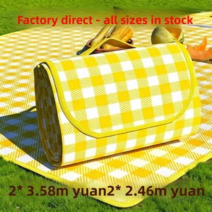 Tapis de pique-nique d'extérieur, épais, imperméable, antidérapant, pliable, portable, pour usage intérieur/extérieur, plage, camping - Product Image 1