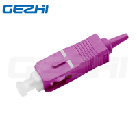 Conector SC de 0.9 mm OM4, Conector Simplex de Fibra Óptica, Conector Rápido SC