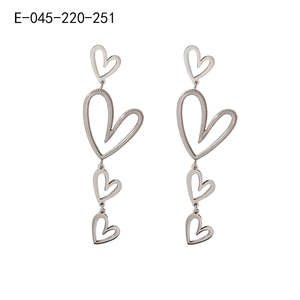 ต่างหูรูปหัวใจ PBBA-914 SmileJoyas สำหรับผู้หญิง ดีไซน์โรแมนติก ชุบทอง PVD บนสแตนเลสสตีล สวยเก๋ เหมาะสำหรับงานปาร์ตี้ - Product Image 1