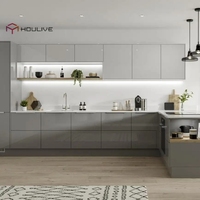 Meuble de cuisine modulaire en forme de L |   Panneaux de particules écologiques |   Design moderne |   OEM personnalisé