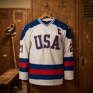 2025 America Ice Hockey Teams Jerseys Custom Printed Men's Embroidery Ice Hockey Uniform 100% Polyester Anti-Bacterial 280g - Product Image 2