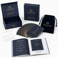 Jeu de cartes d'affirmation personnalisées en usine, OEM, ensemble de cartes d'affirmation positives avec boîte, fabricant d'impression personnalisée