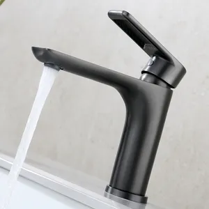 Miscelatore per lavabo in zinco nero rubinetto per lavabo rubinetto per bagno vendita di lusso croce Laser OEM Hot Ceramic Training Logo Style Modern