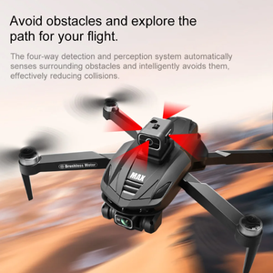 Nouveau drone GPS V168 MAX professionnel avec caméra 4K, FPV aérien, évitement d'obstacles, télécommande à grand écran, drone pliable - Product Image 6