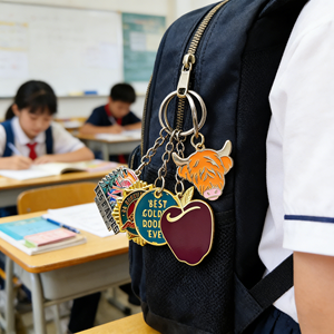Custom Logo Keyrings <b>Cheap</b> Embossed Personalized Souvenir Gifts Keychains Soft Enamel Metal Key <b>Chains</b> - Product Image 4