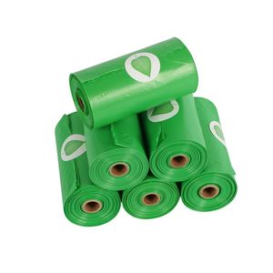 Sacs à crottes de chien extra épais, 15 pièces par rouleau, avec distributeur, HDPE EPI 20x30cm - Product Image 2