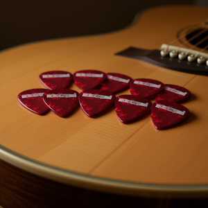 Púas de Guitarra 5Core, Paquete de 12, Calibre Ligero 0.46mm, Celuloide, para Guitarra Acústica, Eléctrica y Bajo, Sensación Natural, Tono Cálido, Modelo D0100X3GDMX - Product Image 2