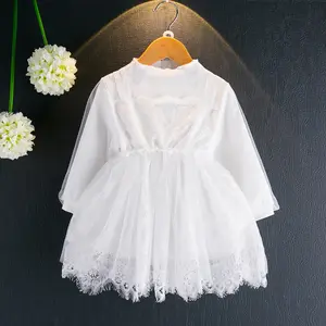 Belanja Online gaun pengantin kain renda India gaun Lengan mengembang anak perempuan