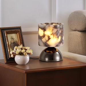 Lámpara de Mesa de Mármol con Forma de Hongo, Interruptor de Botón, para Dormitorio o Estudio - Product Image 2
