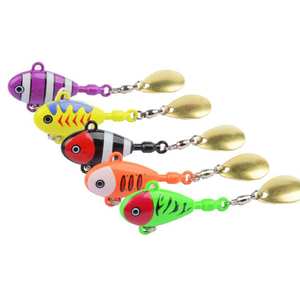 สปินเนอร์เหยื่อตกปลาโลหะแบบเหวี่ยงยาว sneda เหยื่อหมุนใต้น้ำทุกชั้นมีเป้าหมายปลาแมนดารินในน้ำจืด - Product Image 1