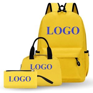 Ensemble de sacs d'école 2026 personnalisables avec logo, comprenant une trousse et un sac à déjeuner, conçus pour les étudiants et les enfants - Product Image 1