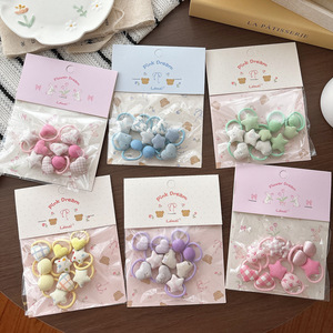 Joli élastique à cheveux fait main pour enfants, motif <span class=keywords><strong>pouce</strong></span>, pour filles - Product Image 1