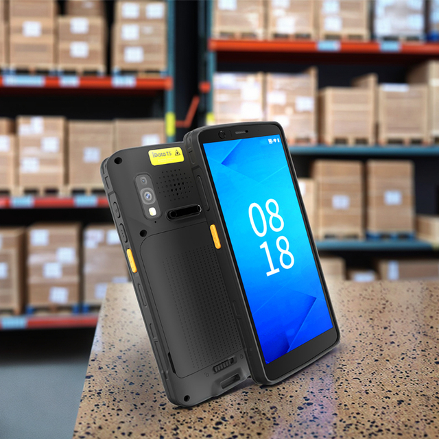 Android Warehouse PDA Barcode Scanner Reader Rugged 6-Inch Screen Handheld Phone with 5G WIFI6 Memory Capacity Stock Available