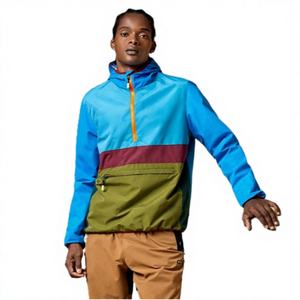 เสื้อแจ็คเก็ตผู้ชายมีฮู้ดแบบต่อผ้า สไตล์ลำลองสำหรับฤดูใบไม้ผลิ ทรงหลวม กันน้ำ กันลม เหมาะสำหรับเดินป่า รุ่นใหม่ น้ำหนักเบา ป้องกันลม - Product Image 4