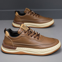 Chaussures de sport décontractées pour hommes en cuir PU, rehaussantes, de haute qualité, vente en gros, marque économique, promotion exceptionnelle