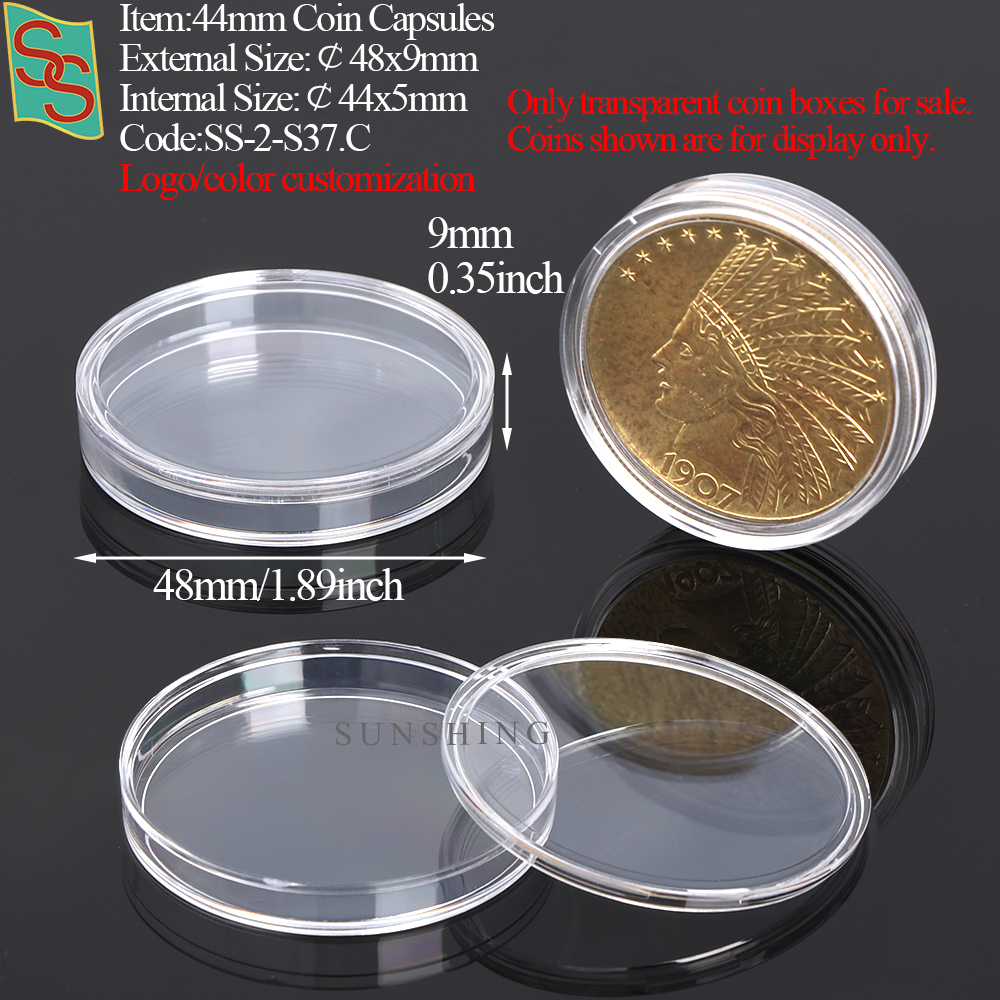 S37 44mm Coin Capsules