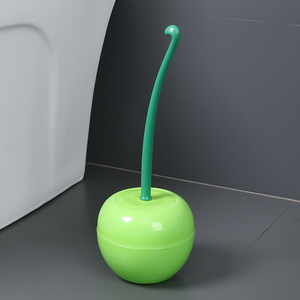 FF5242 Décoration d'intérieur <span class=keywords><strong>Brosse</strong></span> <span class=keywords><strong>de</strong></span> nettoyage pour toilettes <span class=keywords><strong>Brosse</strong></span> <span class=keywords><strong>de</strong></span> <span class=keywords><strong>toilette</strong></span> en forme <span class=keywords><strong>de</strong></span> <span class=keywords><strong>cerise</strong></span> et support - Product Image 6