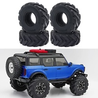 Pneus RC tout-terrain en caoutchouc haute adhérence M009121 avec inserts en mousse pour une meilleure adhérence au terrain, pièces de mise à niveau pour mini-crawler RC 1/24, modèle de loisir unisexe