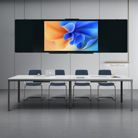 Tableau blanc interactif intelligent à écran tactile 75-98 pouces 4+32, tout-en-un, 4K UHD, double système d'exploitation, anti-reflets, enseignement numérique en classe