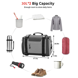 Borsa da Sella Posteriore Impermeabile da Viaggio da 30L Personalizzata dal Produttore <span class=keywords><strong>per</strong></span> <span class=keywords><strong>Moto</strong></span> - Product Image 5