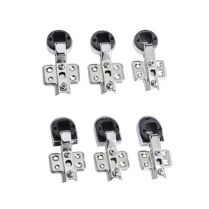 Glass Door <b>Soft</b> <b>Close</b> <b>Hinge</b> 35mm Aperture Iron Arm Plastic Cover Damping For <b>Cabinet</b> Display Wine <b>Cabinet</b> Doors - Product Image 2