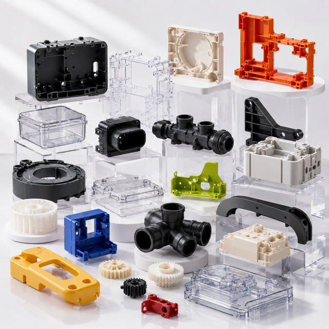 OEM ODM Plastic Injection Molding Service Precision Plastic Housing Clip Cap Gear Parts for Electronics Industry