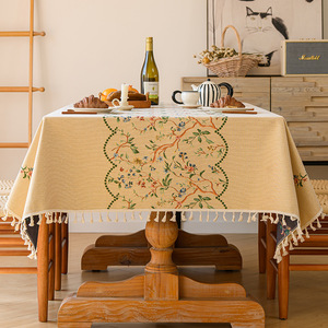 <span class=keywords><strong>Mantel</strong></span> elegante Vintage francés con <span class=keywords><strong>mantel</strong></span> <span class=keywords><strong>Rectangular</strong></span> <span class=keywords><strong>largo</strong></span> de gama alta de lujo, tapete de <span class=keywords><strong>mesa</strong></span> bordado artesanal <span class=keywords><strong>para</strong></span> cubierta de <span class=keywords><strong>mesa</strong></span> de café - Product Image 6