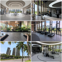 Solution complète d'équipement pour centre de fitness, équipement complet de salle de sport commerciale pour complexe résidentiel, ensemble complet de machines pour projet immobilier