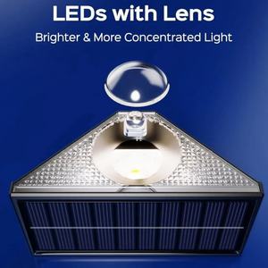 ไฟขั้นบันไดพลังงานแสงอาทิตย์กันน้ำสำหรับภายนอกอาคาร ชาร์จไฟอัตโนมัติ ไฟโซลาร์เซลล์สำหรับบันไดภายนอกอาคาร - Product Image 2