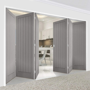 Portes intérieures à deux volets, prix d'usine, style pliable, insonorisé, design moderne, cloison <span class=keywords><strong>en</strong></span> verre à cadre <span class=keywords><strong>en</strong></span> <span class=keywords><strong>bois</strong></span>, <span class=keywords><strong>porte</strong></span> <span class=keywords><strong>pliante</strong></span> - Product Image 5