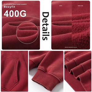 Fabricante de Ropa de Invierno con Logotipo Personalizado, Forro Polar, Algodón Vintage Lavado al Ácido, Cierre de Cremallera, Doble Capa, Pedrería, Secado Rápido - Product Image 3