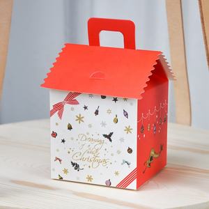 Boîte à jouets en carton avec impression de noël, emballage de luxe personnalisé, toit pour <span class=keywords><strong>maison</strong></span> de poupées pour rangement des cadeaux - Product Image 5
