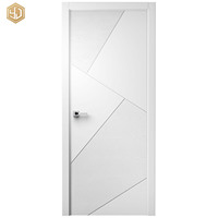 Porte en composite de cristal de carbone résistante à l'humidité, résistante à l'usure, insonorisée, porte finie pour hôtel, usage commercial