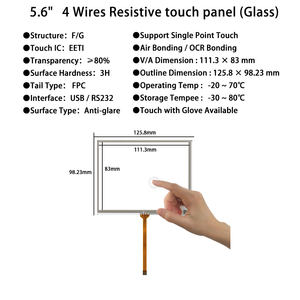 Panel LCD Innolux de 5.6 Pulgadas 800x480 AT056TN53 V.1, Pantalla Táctil Industrial para Instrumentos de Prueba, <span class=keywords><strong>M</strong></span>ódulo LCD de 5.6 Pulgadas - Product Image 6