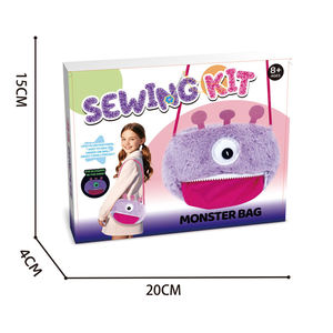 Kit de couture pour sac à dos en peluche monstre qui brille dans le noir, DIY, pour filles, cadeau créatif - Product Image 3
