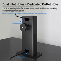 Support mural pour projecteur en alliage d'aluminium lourd CINE, longueur réglable, adaptateur caché, charge 15 kg, modèles Hisense JMGO XGIMI