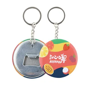 58mm Bottle Opener With Keychain Button Parts Button Maker Supplies for Button Press