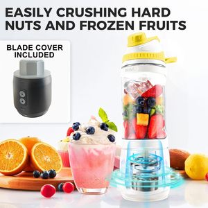 Mixeur Portable de Voyage sans BPA 24OZ à Rotation Bidirectionnelle pour Écraser Facilement la Glace, Mini Bouteille Mixeur Sportive pour l'Extérieur - Product Image 5