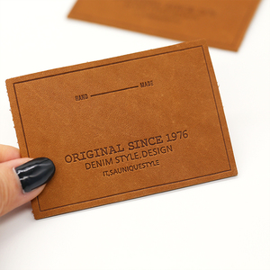 Étiquette personnalisée en cuir PU pour vêtements, étiquette en relief pour vêtements, <span class=keywords><strong>meilleur</strong></span> prix - Product Image 4
