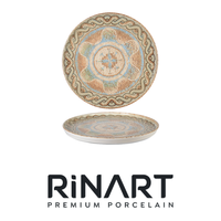 Assiette plate Celest avec rebord Ø 20 cm H 1,7 cm Empilable Porcelaine fine Impression numérique Rinart