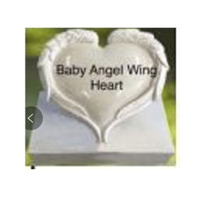 Sh Steen Wit Marmeren Kruis Grafsteen, Hartvormige Witte Marmeren Grafsteen - Product Image 4