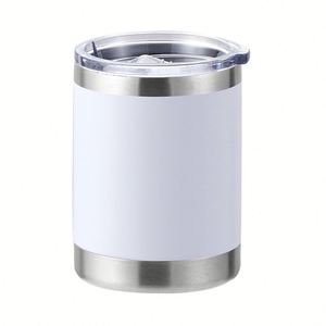 Corporate Client Gift 300ml Stainless Steel Car Tumbler Custom Silk Print logo Insulated Metal Vehicle Coffee Cup - Product Image 1