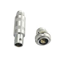 Isolateurs métalliques demi-lune série S, connecteur électrique industriel à 4 broches mâle à souder avec prise femelle pour circuit imprimé
