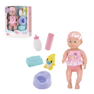 Parti di bambole rinate in vinile morbido da 14 pollici di vendita calda di alta qualità set regalo grande giocattoli e accessori per bambini